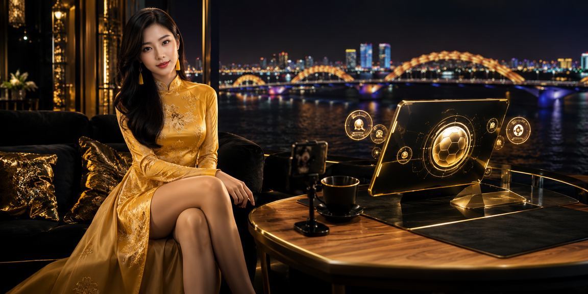 Người dùng VIP tại Đà Nẵng xem sự kiện thể thao trực tiếp với trang phục áo dài