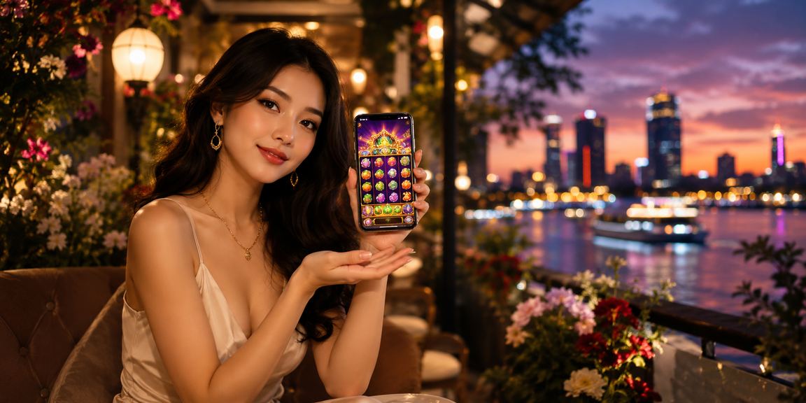 Người chơi tại Sài Gòn thưởng thức slot game trên điện thoại bên ly cà phê buổi sáng